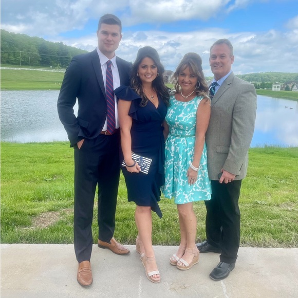 Blue Ruffle Dress - Picture 5 of 6